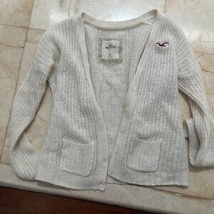 Hollister Co. Women's White Cardigan